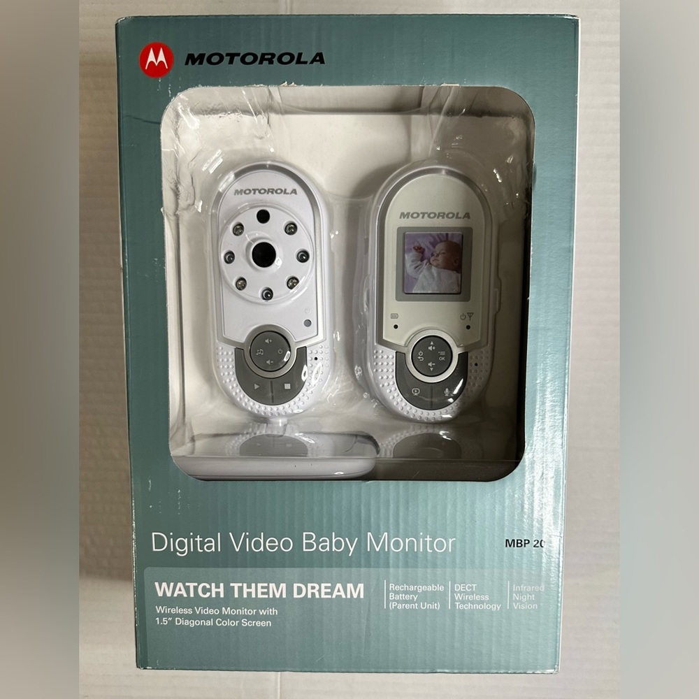 Motorola Digital Video baby Monitor 1.5’ LCD, 2-Way/‎ WIRELESS-NEW W/box no tags